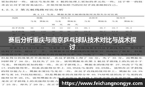 赛后分析重庆与南京乒乓球队技术对比与战术探讨